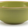 Kiwi Green Glazed Terracotta Ceramic Mixing Bowl, 11.5"x4.75"