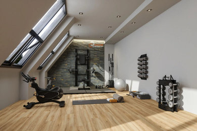 Inspiration for a home gym remodel in San Francisco
