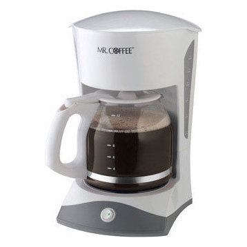 Mr. Coffee Coffeemaker, 12-Cup, White