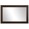 Pendleton Framed Wall Mirror, Espresso Textured, 36" X 48"