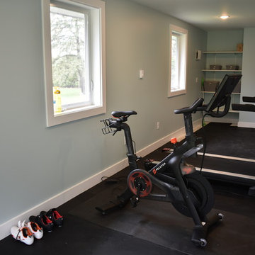 Garage Transformation to Workout Area