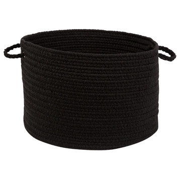 Rhody Rug Wear Ever Black Poly 18"X12" Basket