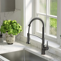 Karran Single-Handle Pull-Down Sprayer Kitchen Faucet, Gunmetal Grey