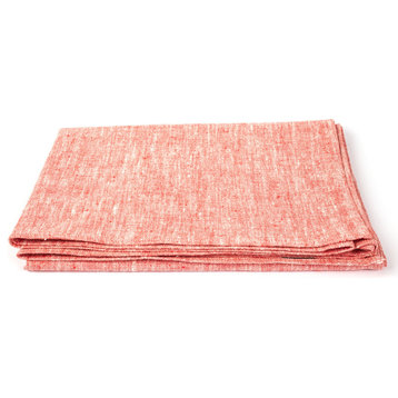 Bath Towel Linen Prewashed Francesca, Red, 100x140cm