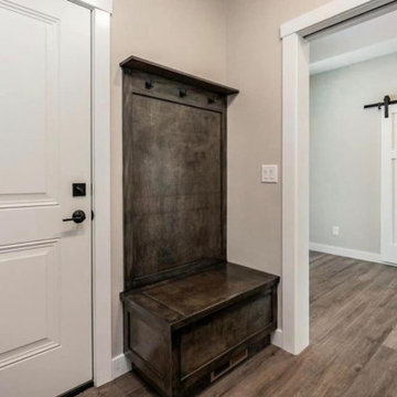 Built-In Stained Coat Rack