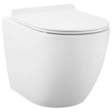Swiss Madison Well Made Forever SM-WK449-01W, St. Tropez Wall Hung Toilet Bundle