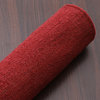 Hand Woven Flat Weave Kilim Wool Area Rug Solid Burgundy