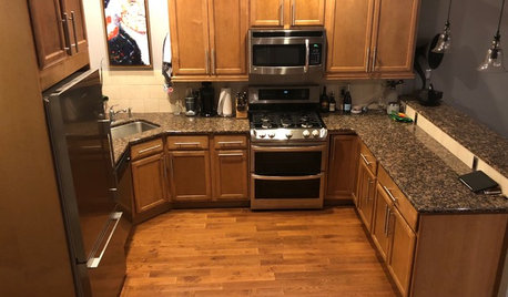 See How Refaced Cabinets Brighten This Dated Kitchen