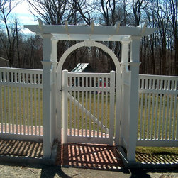 Vinyl Pergola - Home Fencing And Gates