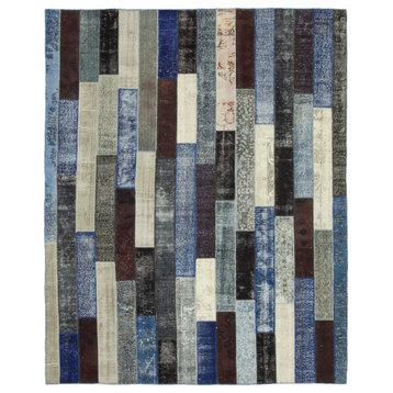 Rug N Carpet - Hand-Knotted Anatolian 8' 2" x 10' 1" Rustic Patchwork Area Rug