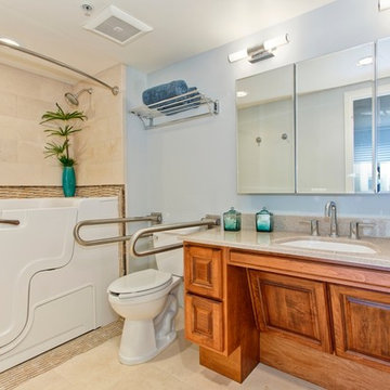 Universal Bath Remodel in San Diego Condo - CairnsCraft Design & Remodel