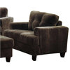 Coaster Hurley Tufted Chair in Chocolate Velvet