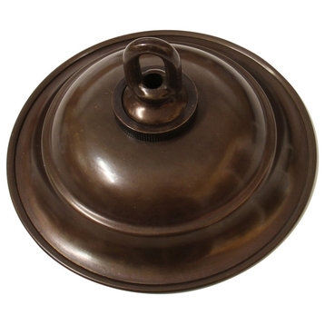 Solid Brass Round Ceiling Canopy, Bronze