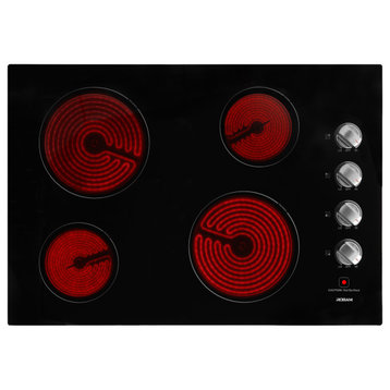 ROBAM 30" Radiant Electric Ceramic Glass Cooktop, Black With 4 Elements