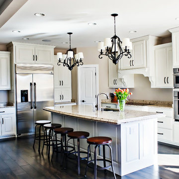 Westwynde- Transitional Kitchen with a Butler's Pantry