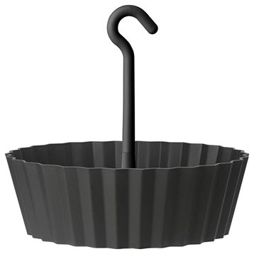 Tree Nest (#122637) Sunny Hanging Lace Pattern Planter Round, Anthracite - 10