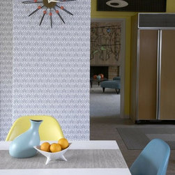 Silver Gio Self-Adhesive Wallpaper - Wallpaper