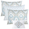Tivoli IKAT 6-Piece Quilted Daybed Set, Teal
