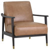 Katriel Lounge Chair, Marseille Camel Leather