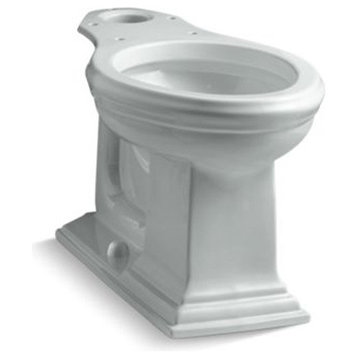 Kohler Memoirs Comfort Height Elongated Toilet Bowl, Ice Grey