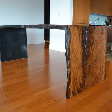 Custom-Made Live Oak Kitchen Table
