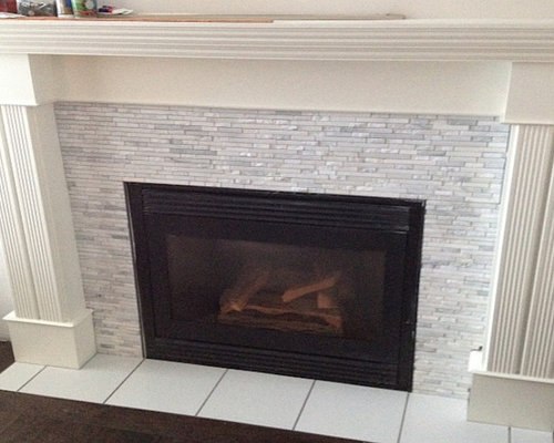 Tile Fireplace Mantel Home Design Ideas, Pictures, Remodel and Decor