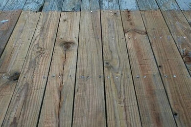 Before & After Deck Cleaning in Plymouth, MA