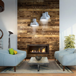 Charred Shiplap - Wall Panels