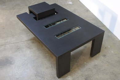 Concrete Coffee Table, DR5 Chain Link Series