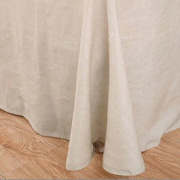Cream linen duvet cover