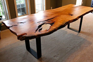 Inspiration for a dining room remodel in Montreal