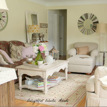 Coastal cottage living room