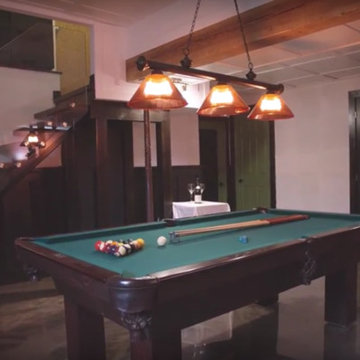 Basement pool room