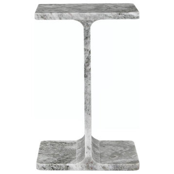 Enzo Luxury Genuine Solid Marble Icon End Table
