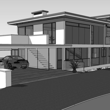 New energy efficient contemporary home - Tiburon California