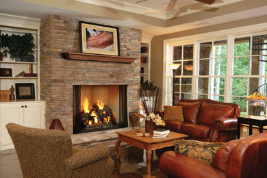 Elegant living room photo in Houston