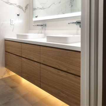 White Oak Floating Vanity