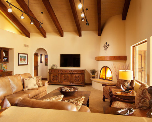 living room kiva fireplace