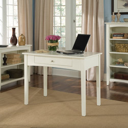Beach Office with Shaker Cottage Style Desk and Bookshelves in Ivory Finish - Products
