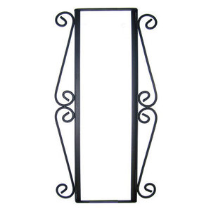 Wrought Iron Vertical House Number Frame Desert 2
