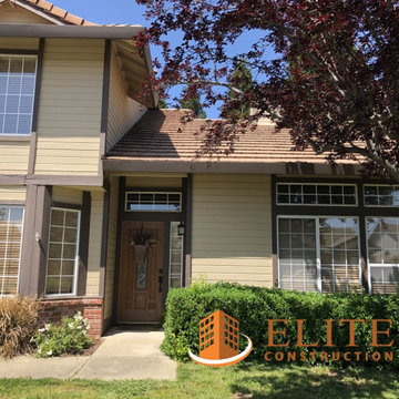 Lap siding, belly band trim and deck dry rot repair