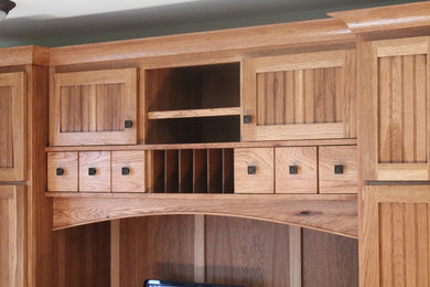 Mission style Hickory cabinet