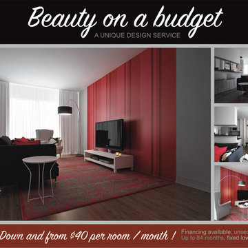 BEAUTY ON A BUDGET. Unique design service.