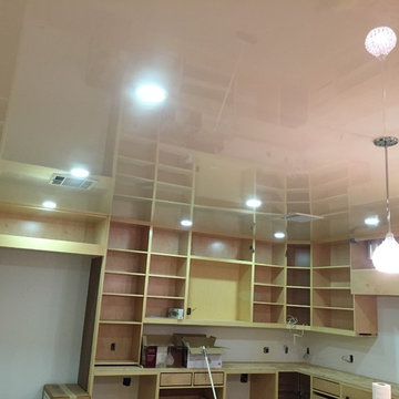 stretch ceiling in the kitchen