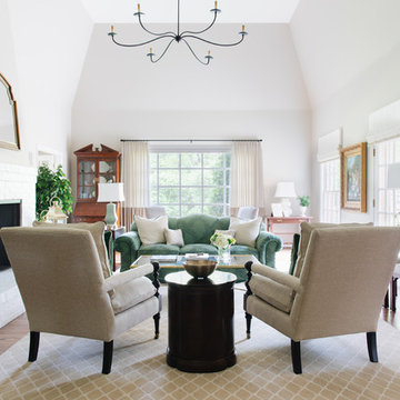 Lake Forest Refreshed Traditional Living Room