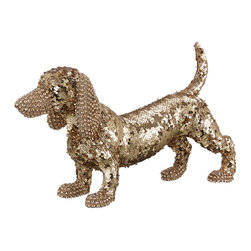 John Lewis Ostravia Geraldine Sequin Dachshund - Christmas Ornaments