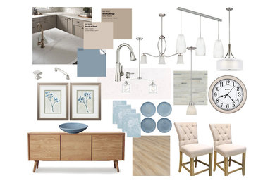 Example of a trendy home design design in Indianapolis