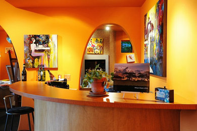 Basement - contemporary basement idea in Grand Rapids