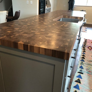 Walnut End Grain Countertop
