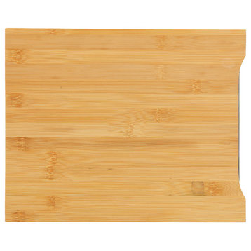 Isabella Bamboo Cutting Board With Removable Stainless Steel Tray